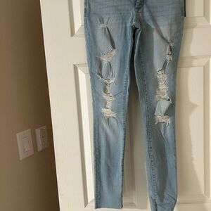 Light Blue Distressed Jeans